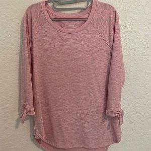 Pink Sonoma Sweatshirt Sweater Tunic Tee 3/4 sleeves  Medium